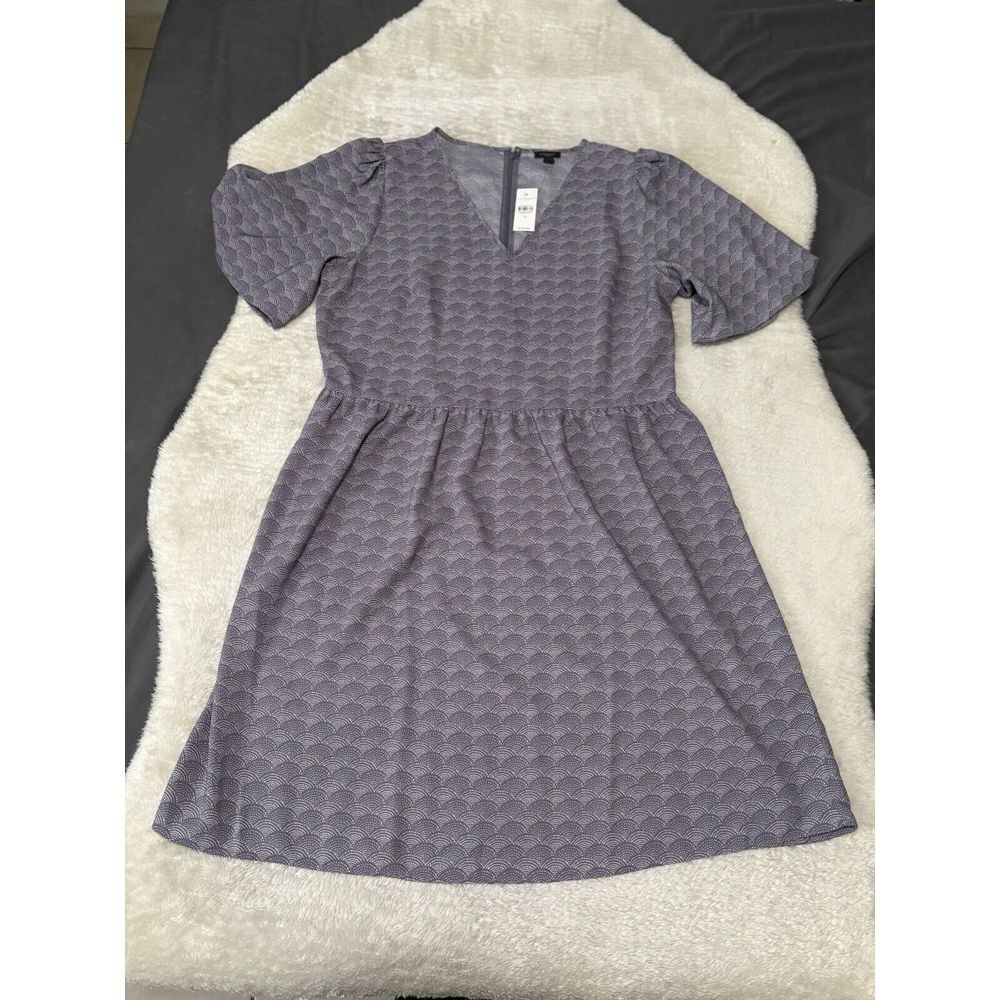 New Ann Taylor Women's Purple Lightweight Dress Short Sleeve‎ Size 14